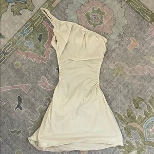 Princess Polly White One-Shoulder Dress